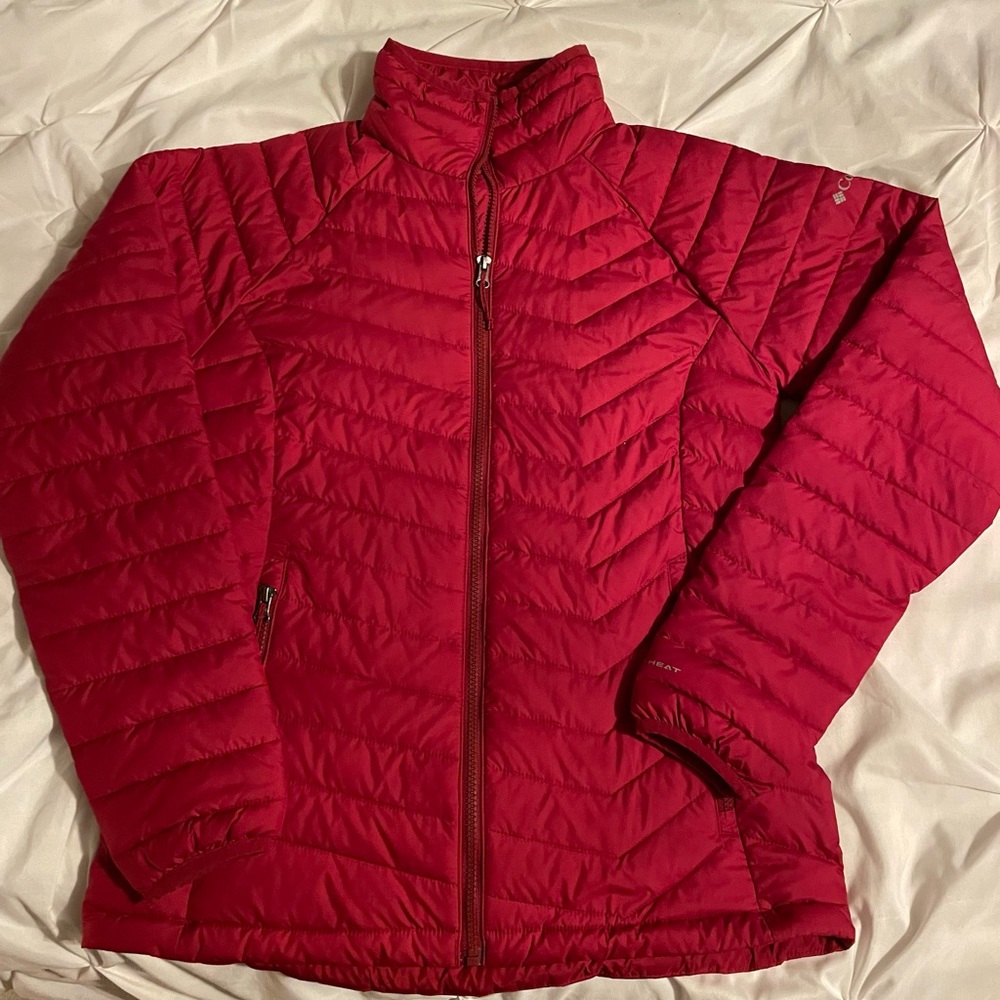 Red Columbia Puffer Jacket- Med